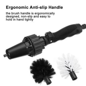 Brosse Rotative Pour Jantes Voiture - Compatible Visseuse - 2 Brossettes Incluses - Pour Nettoyage Jantes Aluminium, Acier, Chrome