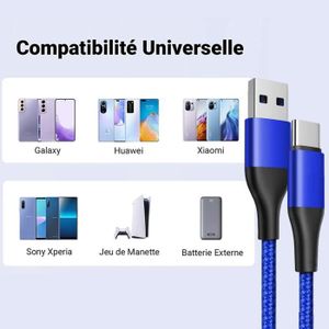 Câble Micro USB 3.0A Pour Recharge Rapide Et Trans... – Grandado