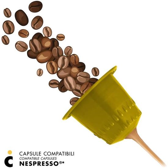 100 Capsules de café compatibles Nespresso - Mélange Roma - Il Caffè  Italiano - Cdiscount Au quotidien