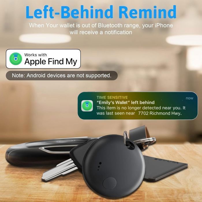 4PCS Gbformat Android Smart TagAir Traceur Tag, Traceur