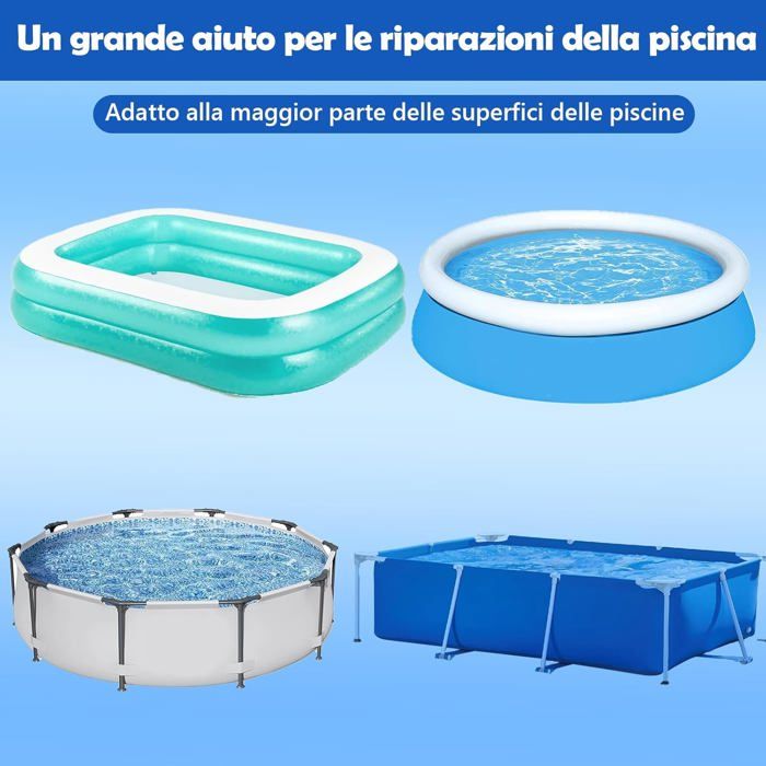 Lot de 40 rustines autocollantes pour réparation de piscine - Bleu - Ruban adhésif étanche - Pour piscine -Bateau(7.5 cm 20 cercles 7 cm 20 carrés) | Leroy Merlin Lot de 40 rustines autocollantes pour réparation de piscine - Bleu - Ruban adhésif étanche - Pour piscine -Bateau(7.5 cm 20 cercles 7 cm 20 carrés) | Leroy Merlin