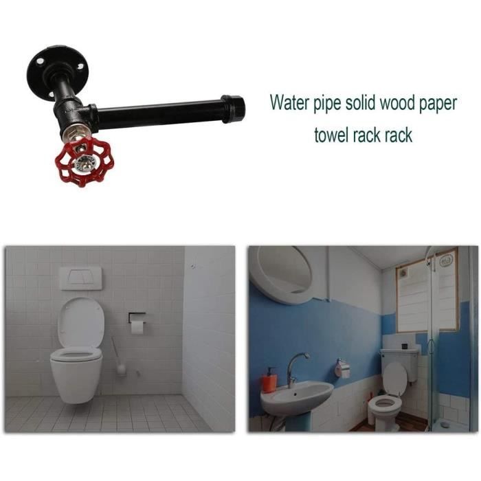 Lot De 2 Porte-rouleaux De Papier Essuie-tout Mural Sans