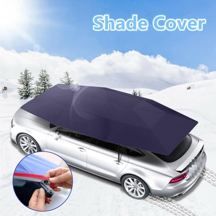 le noir - Couverture pare-soleil de voiture en tissu Oxford, 4x2,1 m,  Protection Anti-UV pour toit de voiture