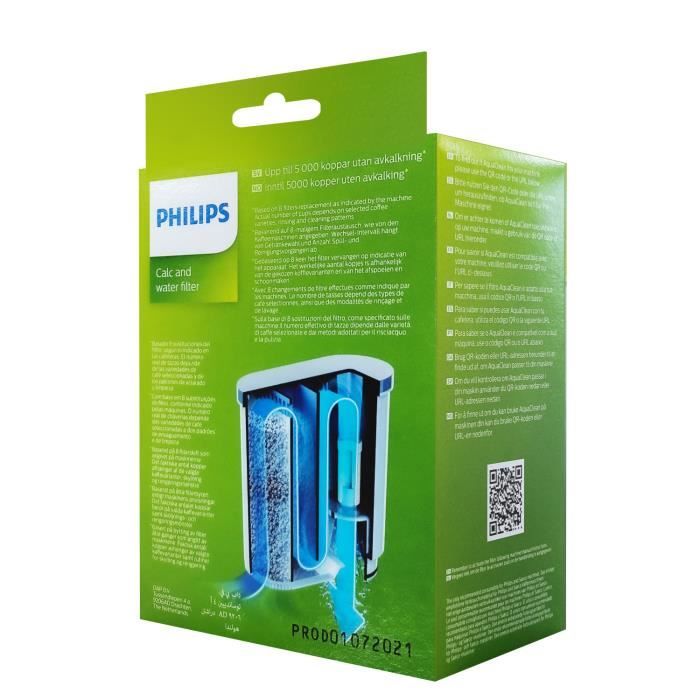 Philips Filtre Aquaclean CA6903, Lot de 4 filtres à eau compatibles avec  les machines à café Philips Saeco - Cdiscount Electroménager