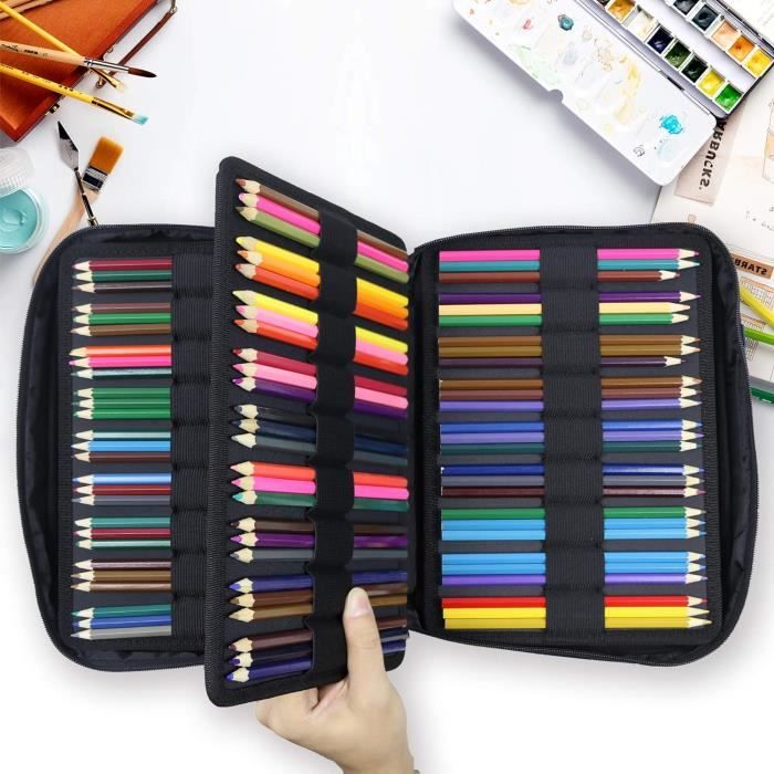 220 Slots Trousse À Crayon De Couleur - Etui À Crayon À Cinq Couches En ...