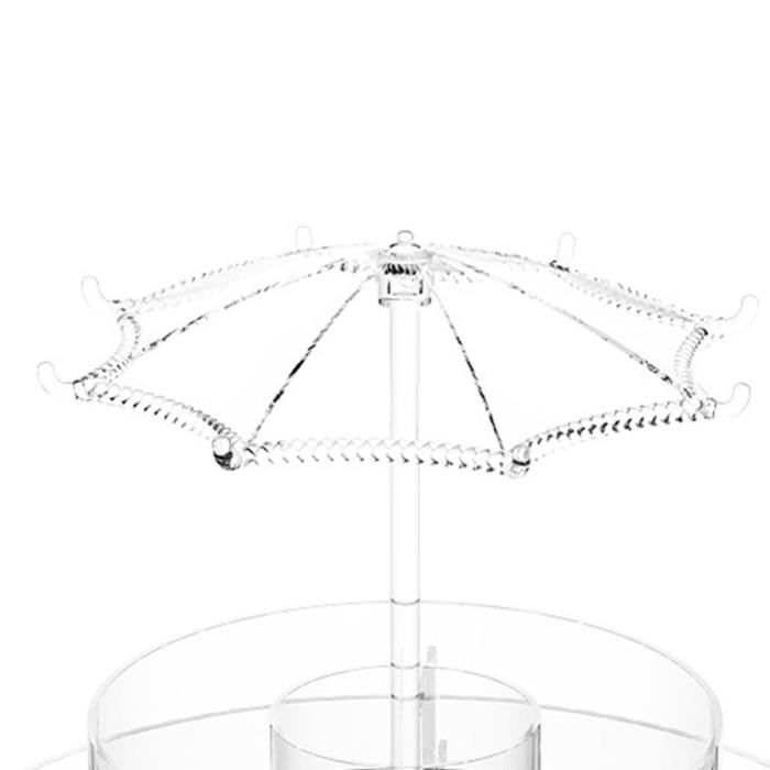 Présentoir Rotatif 360° Avec Lumières LED - Base Affichage USB Pour Tasses, Cristaux Et Objets