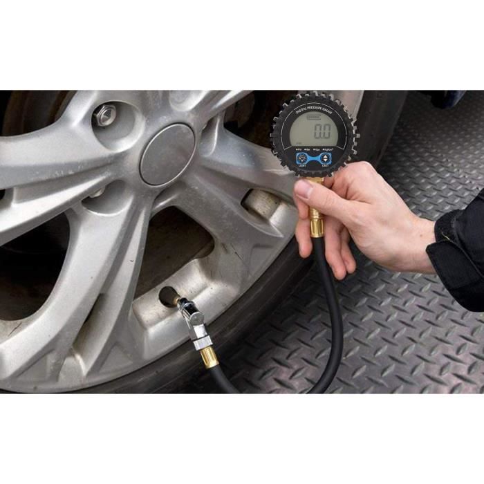 Manomètre Numérique Pour Pneu – Avec Batterie, Occasion, Fonctionne Parfaitement, Pratique Pour Vélo Ou Voiture