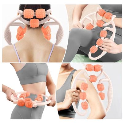 Masseur Rouleau Pour Cuisses Mollets - 12 Têtes De Massage - Portable Et Léger - Neuf