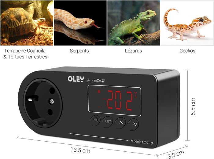 Regulateur De Temperature Régulateur De Température Numérique - Thermostat Programmable Avec Sonde - Pour Serre, Aquarium, Terrarium Contrôle Climat Serre Terrarium Regulateur De Temperature Régulateur De Température Numérique - Thermostat Programmable Avec Sonde - Pour Serre, Aquarium, Terrarium Contrôle Climat Serre Terrarium