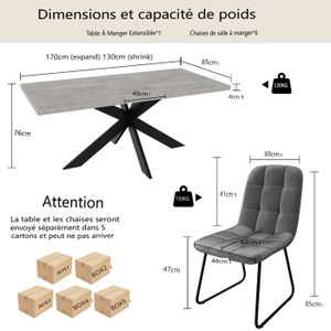 Table à Manger Ronde En Bois Et Marron Avec 4 Chaises Neuves - Diamètre 1,2m