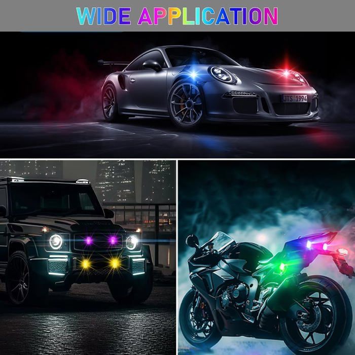 Lampe de vélo- Feux de moto - Lumière stroboscopique pour drone - Feu d