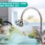 Nsiwem T/ête de Robinet de Cuisine 360 Pivotant Embout de robinet Robinet Buse Filtre de Buse T/ête Mousseur Filtre /à Eau Adaptateur 3 Modes R/églable pour cuisine et salle de bain