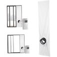 Joint fenêtre de climatiseur portable 300cm Tapis de fixation imperméable réglable Kit de fenêtre de climatisation mobile universel