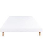 LUXURY LITERIE Sommier tapissier 90x190, blanc, Gamme Prestige Hôtel, bois massif + pieds offerts