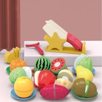 Fruits et Légumes Jouets Ustensile de Cuisine en PP pour Enfants Jeu de rôles Cadeaux pour Garçons et Filles  2-6 Ans, Rouge