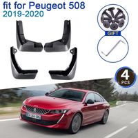 Pièces Auto,Garde-boue de voiture 4x pour Peugeot 508 2019 ~ 2020, accessoires de style, mise à niveau, protection contre les