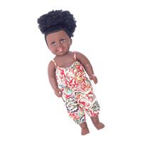 45cm Poupée Africaine Fille Noire avec Vêtements Utilisé pour Démontrer Pratiquer Nombre Procédures Quotidiennes Requises rouge