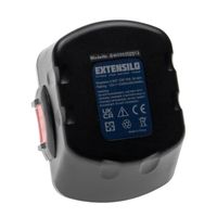 EXTENSILO 3x Batteries compatible avec Bosch 22612, 23612, 32612, 3360, 3360K, 3455, Exact 12 outil électrique (3300 mAh, NiMH, 12