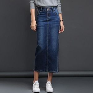 jupes longue en jean