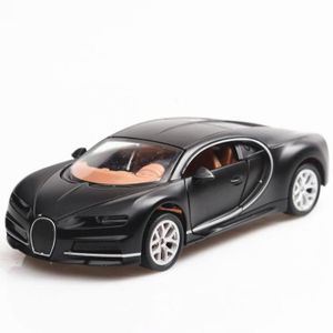 VOITURE - CAMION Noir Pas de boîte-Échelle Bugatti Chiron 1:36, Jouet En Alliage Métallique, Voiture De Sport Diecasts, Modèle