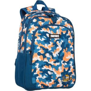 CARTABLE Cartable Fortnite Bleu Camouflage (42 X 32 X 20 cm)