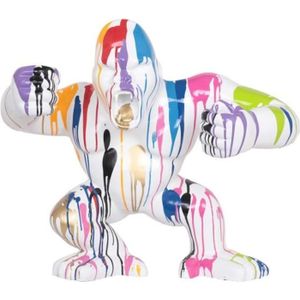 STATUE - STATUETTE Statue en résine Donkey Kong gorille singe multico