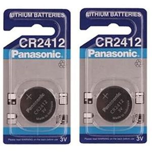 PILES Panasonic CR2412 Lithium 3 V Pile Non-Rechargeable – Piles Lithium, 3 V, 100 mAh, Acier Inoxydable, 2 g280