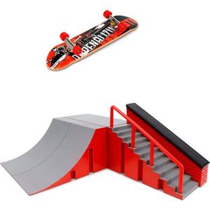 Onsinic 1pc Skate Park Kit Rampe Pièces Mini Doigt Planche À roulettes Fingerboard Accessoires Set pour Doigt Conseil Rampe Pièces 