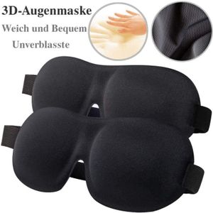 Masque de Sommeil Itoda 3D Portable L/éger et Respirant Bandeau de Nuit pour Hommes Femmes Sangle Ajustable et Ensemble Confortable pour la Maison et le Voyage