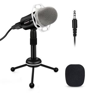 SM SunniMix Mini Plug-in Instrument Vocal condensateur Microphone Mono Prise 3.5mm
