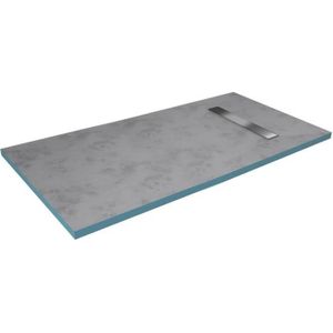 Blanc RAL 9016-70 x 100 Toutes les mesures n/écessaires /À carreler en pierre mat texture et extra-plat Avec bonde de douche Crocket Receveur de Douche//Bac /à douche Italienne Infinity