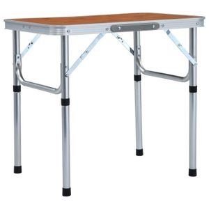 TABLE DE CAMPING MOH- Table pliable de camping Aluminium 60x45 cm