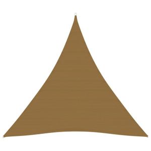 VOILE D'OMBRAGE Voile d'ombrage 160 g-m² Taupe 4x4x4 m PEHD