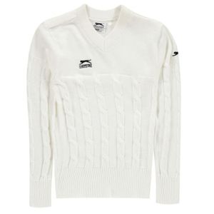 Nouveau Haut Câble Tricot Col V Cricket Pull Top Plus Taille Pull Pullover