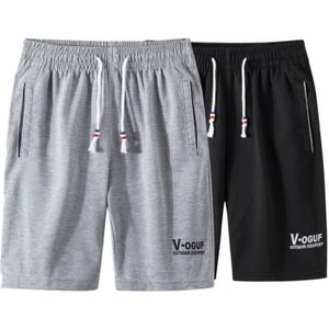 SHORT Lot de 2 Short Homme Marque Luxe Beach Bermuda Hommes Pantacourt homme Sport Shorts homme Vêtement Masculin ( Grise + Noir )