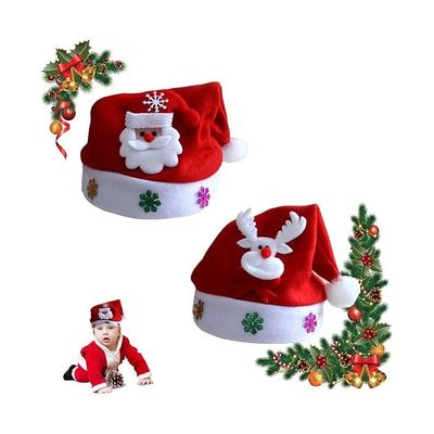 Housse de Chaise avec Chapeau de Père Noël Décoration de Table de Noël