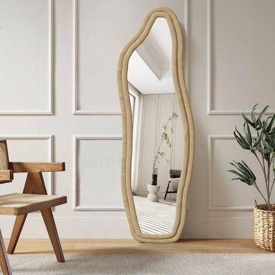Miroir sur Pied Grand,180 x 80 cm, Grand Miroir Mural, Miroir de Sol Pleine Longueur, Rectangulaire, pour Chambre Salon Entree, - Maison Miroir sur Pied Grand,180 x 80 cm, Grand Miroir Mural, Miroir de Sol Pleine Longueur, Rectangulaire, pour Chambre Salon Entree, - Maison