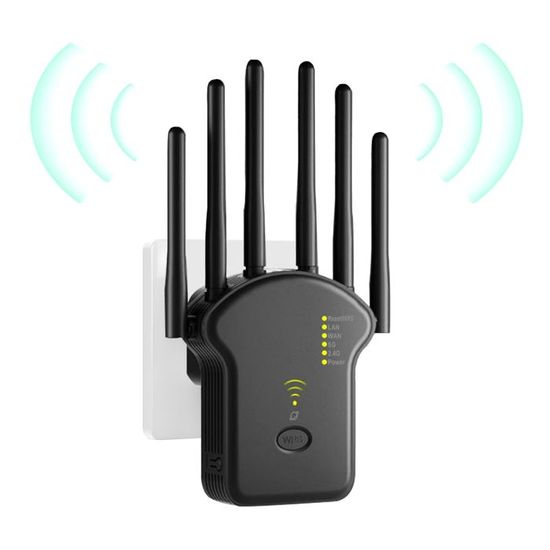 Repeteur WiFi Puissant 1200Mbps - Amplificateur WiFi Double