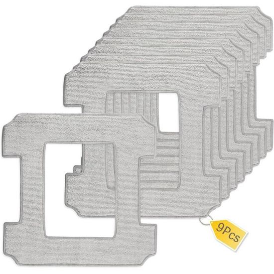Lot De 6 Lingettes Microfibre Pour Ecovacs Winbot W1 Pro/W1/W2 Omni/W2 - Lavables, Réutilisables