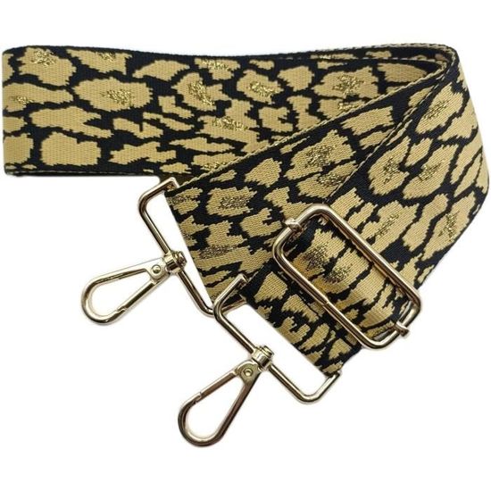 Paire De Coussinets De Bretelle Brodés MOMO - Noir Avec Logo Jaune, Longueur 27 Cm, Fixation Velcro