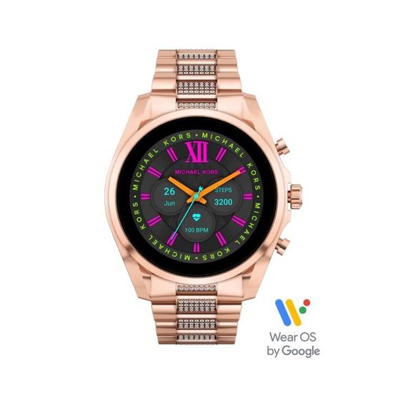 Michael Kors orologio smartwatch Gen 6 Bradshaw tonalità oro rosa con pavé MKT5135