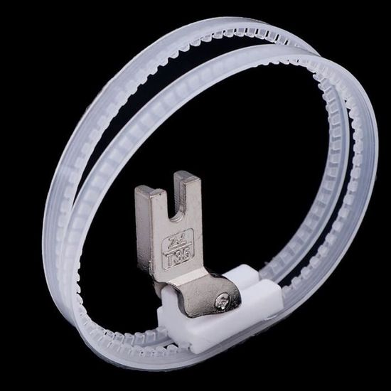 1 Pièce) Pied Presseur À Rouleau En Plastique Blanc Plat Trf1-2