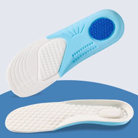 Semelles Orthopédiques Mémoire De Forme 43-44 - Confort Et Amortissement