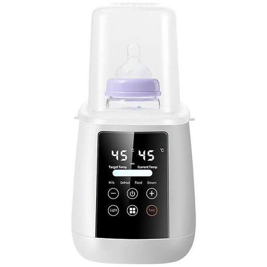 Chauffe-Biberon Double Bouteille Silencieux - Chauffe-Lait Maternel Rapide 5 Min, Matériau PP, Grande Capacité Pour Cuisine (Prise UE 220V)