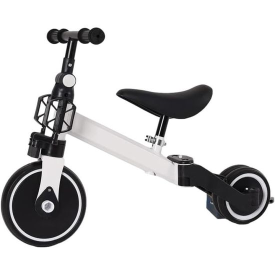 HUOLE Vélo D'Equilibre Enfants Evolutif Avec Siège Et Guidon Réglables