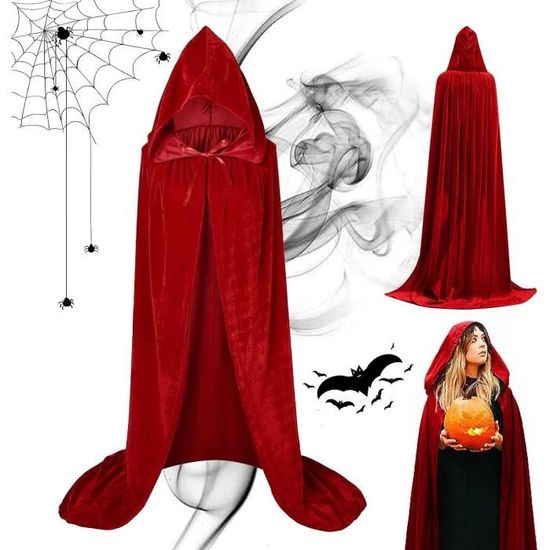 Cape en Velours Lilas avec Capuche 100 cm Cape en Velours Lilas avec Capuche 100 cm
