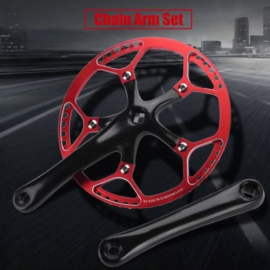 ZK‑22 Pédalier de vélo en alliage d'aluminium 38T à vitesse