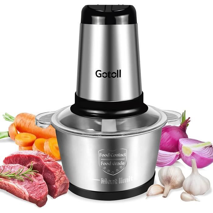 Hachoir Electrique Viande Avec Bol en Acier Inox 2L, Hachoir Viande Hachoir Electrique Viande Avec Bol en Acier Inox 2L, Hachoir Viande