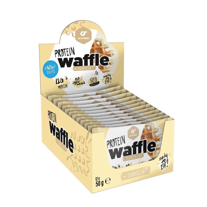 Protéine Waffle 12x50g Vanille Go Fitness Proteine
