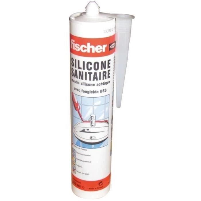Mastic sanitaire - silicone DSS - translucide - 310 mL